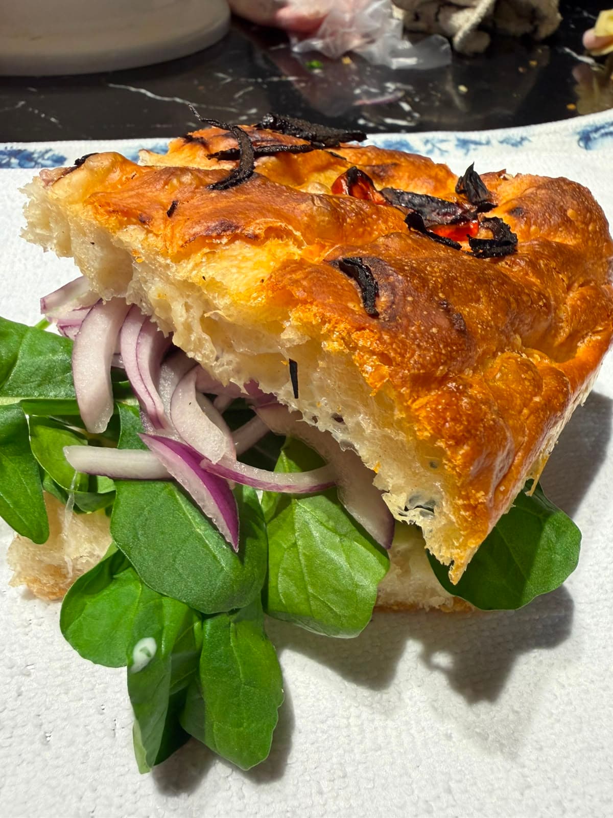 Sándwich de focaccia